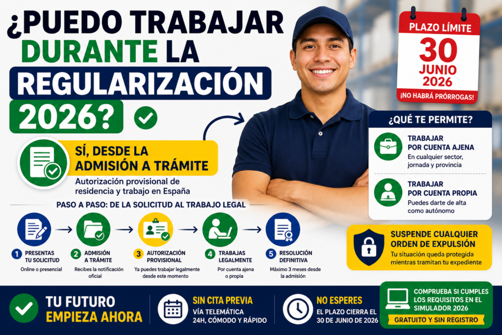 puedo trabajar regularización 2026